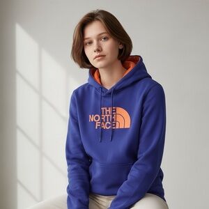 THE NORTH FACE - WOMEN’S SIZE LARGE - PURPLE WITH ORANGE ACCENTS - GOOD COND.